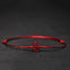 Cinnabar PiXiu Lotus Koi Fish Blessing Braid Bracelet – twin koi fish cinnabar charm on red cord, prosperity abundance feng shui symbol