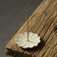 Floral Lotus Ceramic Incense Burner - cream petal dish with brass center on weathered wood, harmony