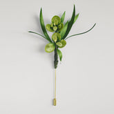 Green Velvet Silk Brooch Hairpin – Brooch, image 1