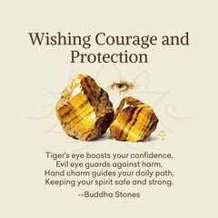 Wishing Courage and Protection Tiger Eye Bracelet
