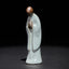 Meditation Monk Ceramic Statue – meditation monk statue seated in lotus on, monk statue, serenity decor, ceramic figurine