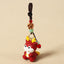 Chinese Zodiac Keychain – Dragon with red bead and wooden flower, lucky charm