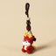 Chinese Zodiac Keychain – Red dragon with gold mantra bead and bell, zodiac keychain