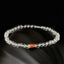 Clear Quartz Koi Fish Bracelet - koi fish yin-yang symbol card, luck prosperity wealth success