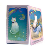 Trendy Tarot Deck – Colorful box packaging with vibrant card illustrations on dark background, personality deck