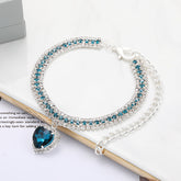 Collier pour animaux de compagnie en strass de cristal, pendentif cœur rouge/bleu/rose, bling multicolore pour chats et chiens