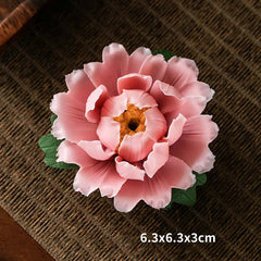 Tibetan Lotus Ceramic Incense Burner | Blessing & Meditation Décor