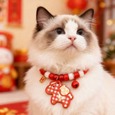 2026 Year of the Horse Pet Collar, Cartoon Horse Pendant with Bell, Cat Dog Safety Necklace for New Year, Peace & Joy