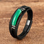 Green Agate & Tiger Eye multilayered leather bracelet with green agate stone center, braided black leather cords, and magnetic clasp on rustic wood background.