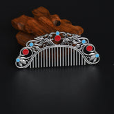 Dragon Phoenix Gold Plated Comb – Double Phoenix, image 1