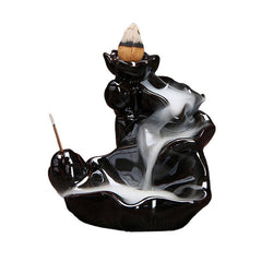 Ceramic Waterfall Backflow Incense Burner | Meditation Healing & Zen