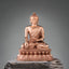 Shakyamuni Copper Statue – front view of seated Buddha in meditation pose with golden patina, zen decor