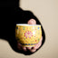 Lotus Pod Ceramic Tea Cup – imperial yellow lotus enamel held in hand, kung fu tea