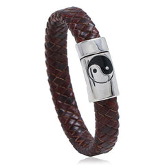 Feng Shui Yin Yang Titanium Steel Balance Bracelet – Harmony & Wellness