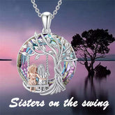 Minimalist Tree of Life Hollow-Out Necklace – 1 – tree of life front view, amulet necklace