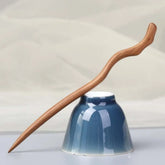 Cute Tassel Wooden Hair Stick: Chinese Style Bun Pin for Hanfu & Daily Wear