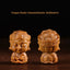 Chinese Zodiac Green Sandalwood Buddha – Dragon Snake Samantabhadra front and back, Majestic