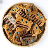 Green Sandalwood Cat Portable Comb, image 2