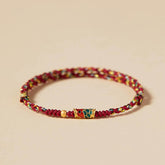 Koi Fish Wealth Bracelet – Red braided rope bracelet with koi fish charm, Chinese protection jewelry