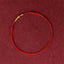 925 Sterling Silver Golden Bead Protection Rope Bracelet – Red / Wrist Circumference 15-20cm, side view, healing bracelet