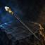 Natural Citrine Raw Stone Magic Wand - Handmade 32-38cm - magic_wand_sku05_34cm_hero_square