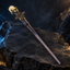 Natural Citrine Style 2 Raw Stone Magic Wand - Handmade 32-38cm - magic_wand_sku06_34cm_hero_square