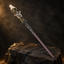 Natural Clear Quartz Column Style 2 Raw Stone Magic Wand - Handmade 32-38cm - magic_wand_sku19_34cm_hero_square