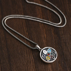 Handmade Sterling Silver plated lucky pendant necklace