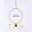 Luxury Crystal Pet Necklace – pearl strand with black camellia flower medallion, ivory satin bow, 30-37cm