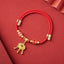 Handmade New Year Pet Collar – Blessing / S 15-30CM, front view, amulet necklace