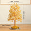 Crystal Money Tree – Yellow citrine with size dimensions, prosperity decor