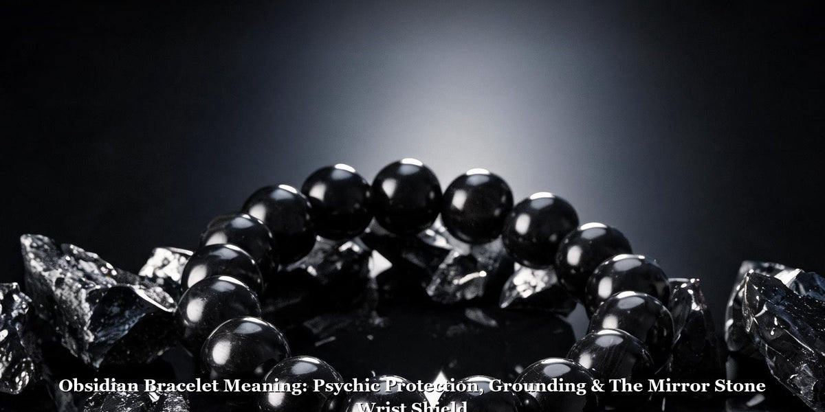 Obsidian Bracelet Meaning: Psychic Protection, Grounding & The Mirror Stone Wrist Shield