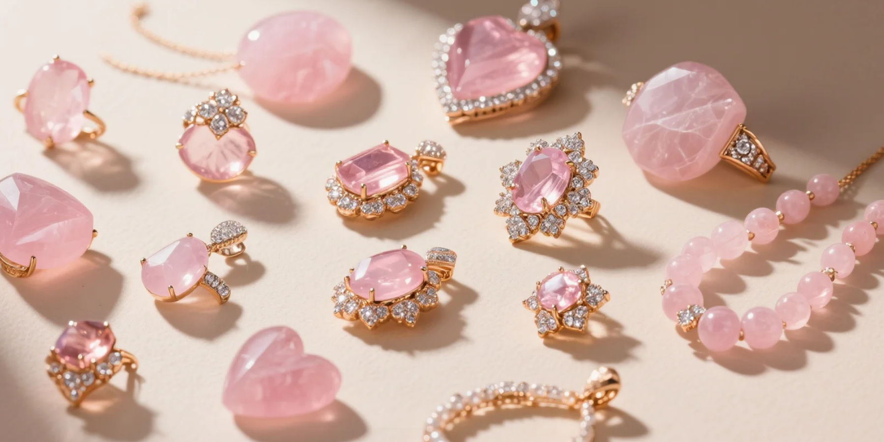 Rose Quartz Crystal Diaries: Tales of Timeless Adornment