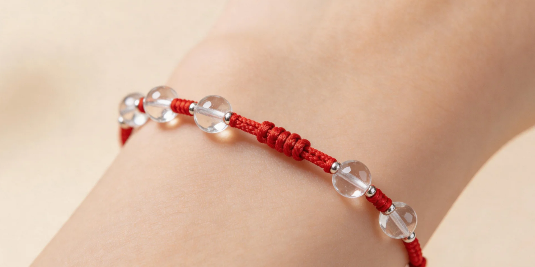 Crystal Healing Jewelry – Red String Bracelets with Real Stones