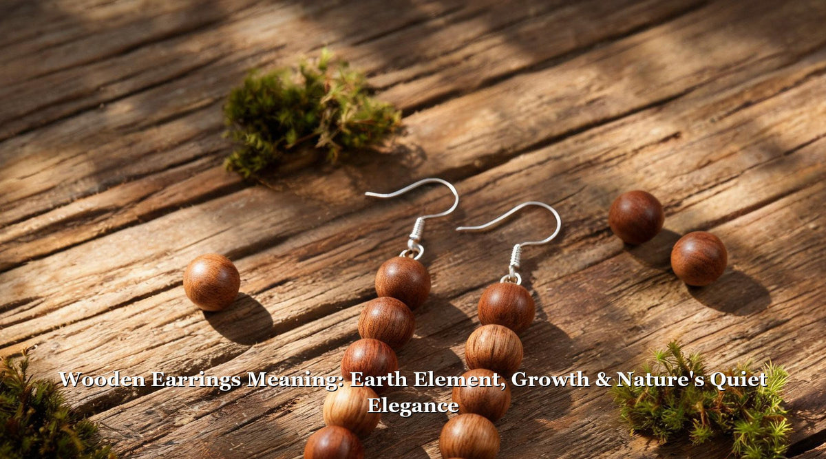 Wooden Earrings Meaning: Earth Element, Growth & Nature's Quiet Elegance