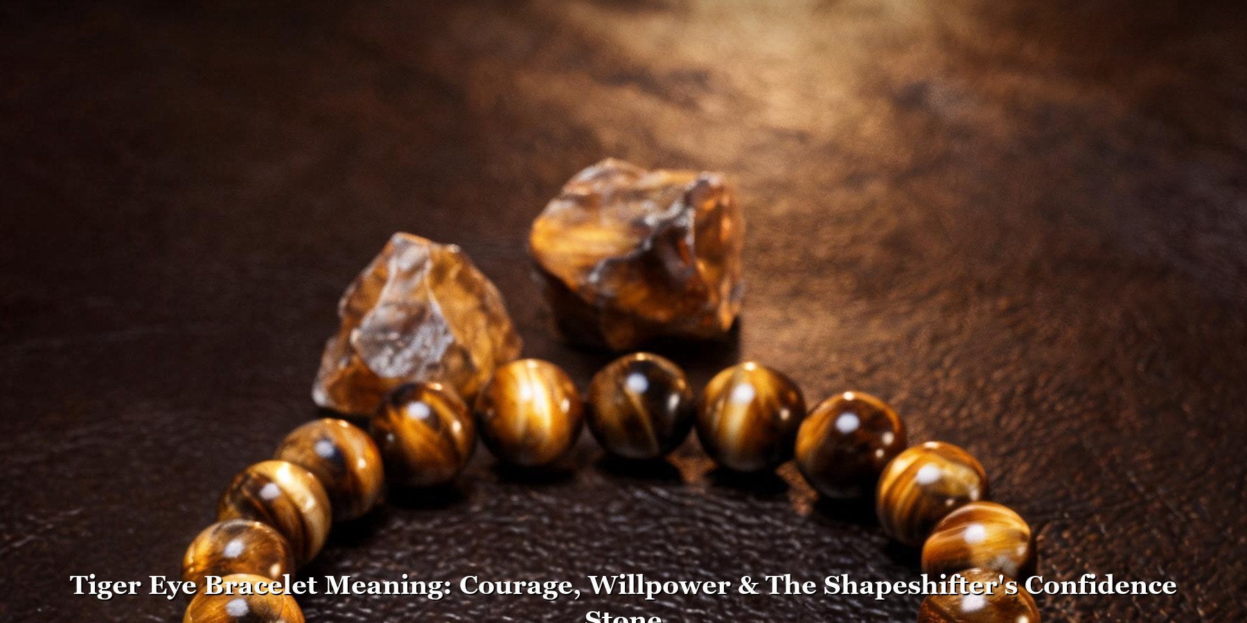 Tiger eye bracelets in golden brown, red, and blue tones showing chatoyancy