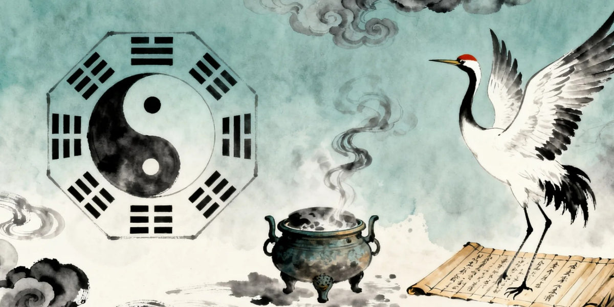 Taoist jewelry guide: yin yang and bagua symbols on silver pendants, rings and bracelets