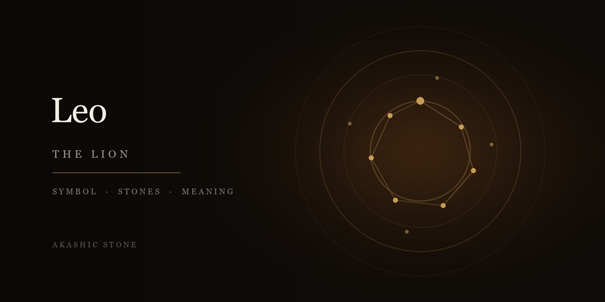 Leo zodiac bracelet in gold with the lion constellation