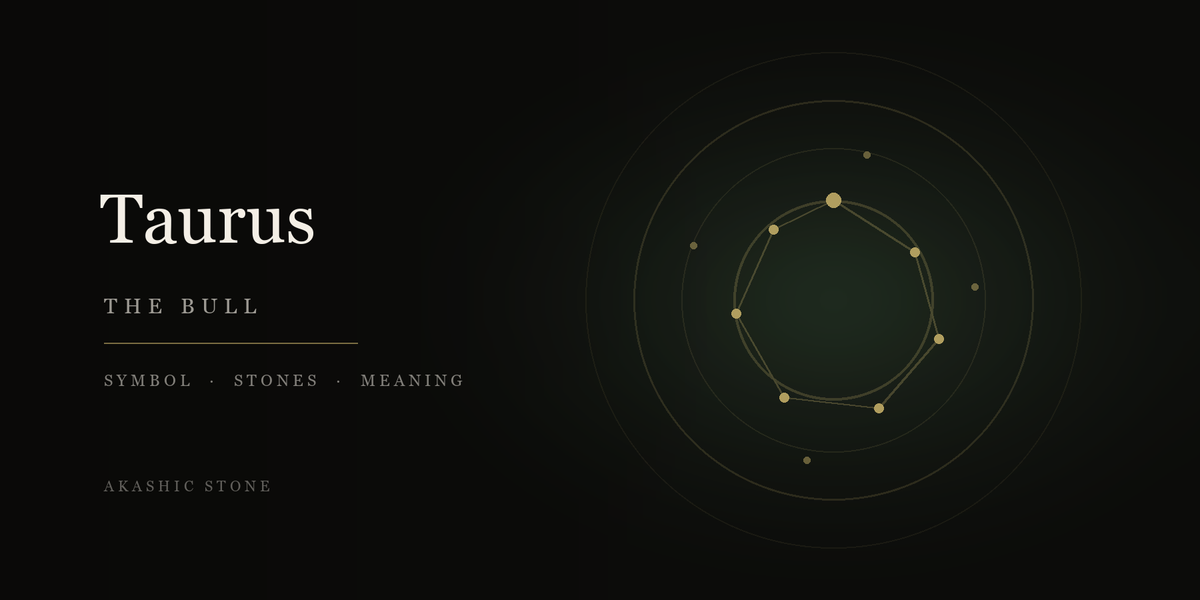 Taurus zodiac bracelet in deep green with the bull constellation