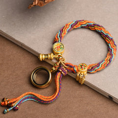 Om Mani Padme Hum Dreamcatcher Reincarnation Bracelet, image 3, healing bracelet