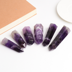 Amethyst Crystal Pillar – 6-7cm, close-up detail