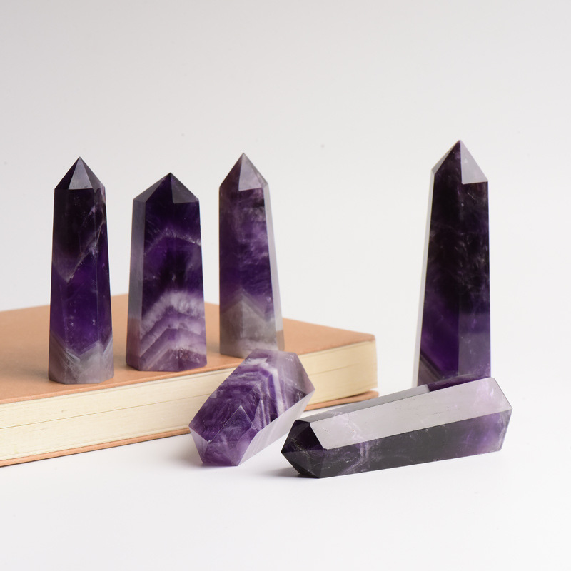 Amethyst Crystal Pillar – 7-8cm, lifestyle shot