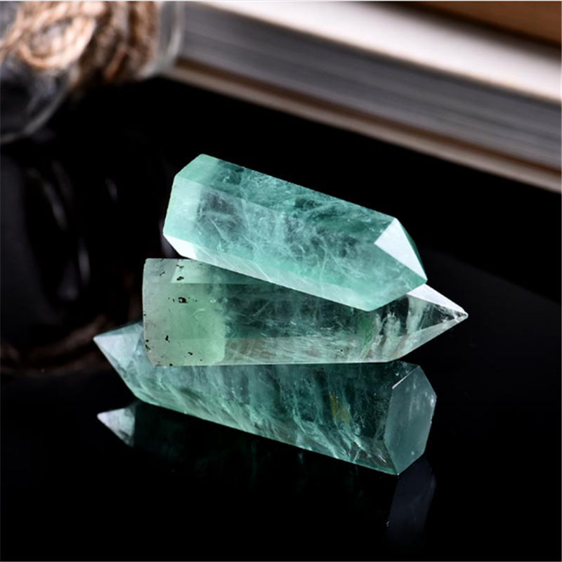 Green Fluorite Crystal Pillar – 8-9cm, lifestyle shot