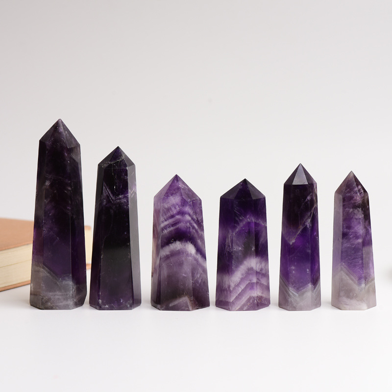 Amethyst Crystal Pillar – 8-9cm, detail shot