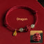 Cinnabar Hetian Jade Chinese Zodiac Bracelet – Dragon(Wrist Circumference 14-18cm), image 5, healing bracelet