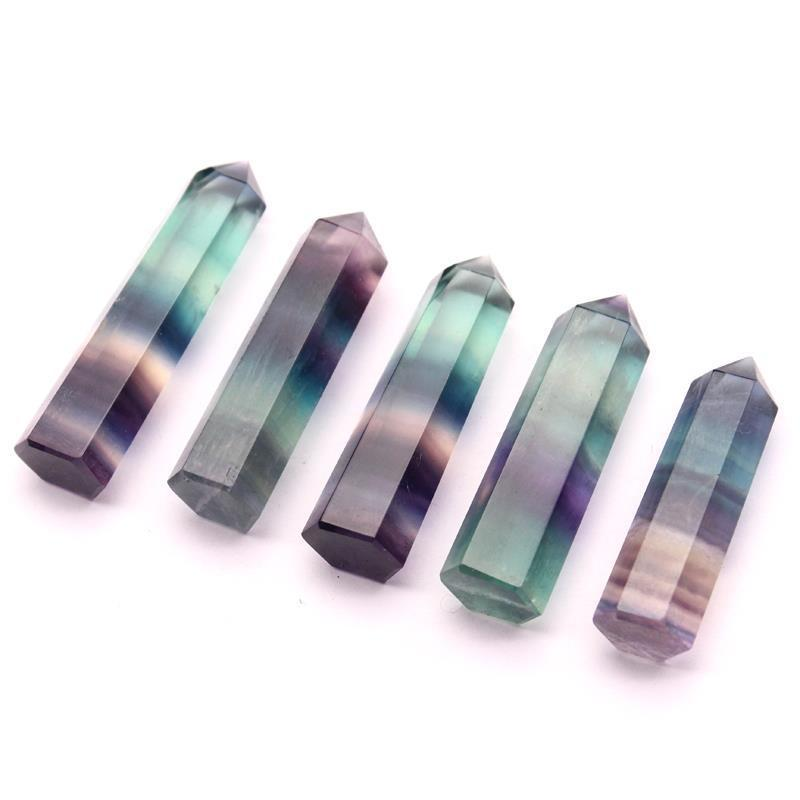 Colorful Fluorite Crystal Pillar, alternate angle
