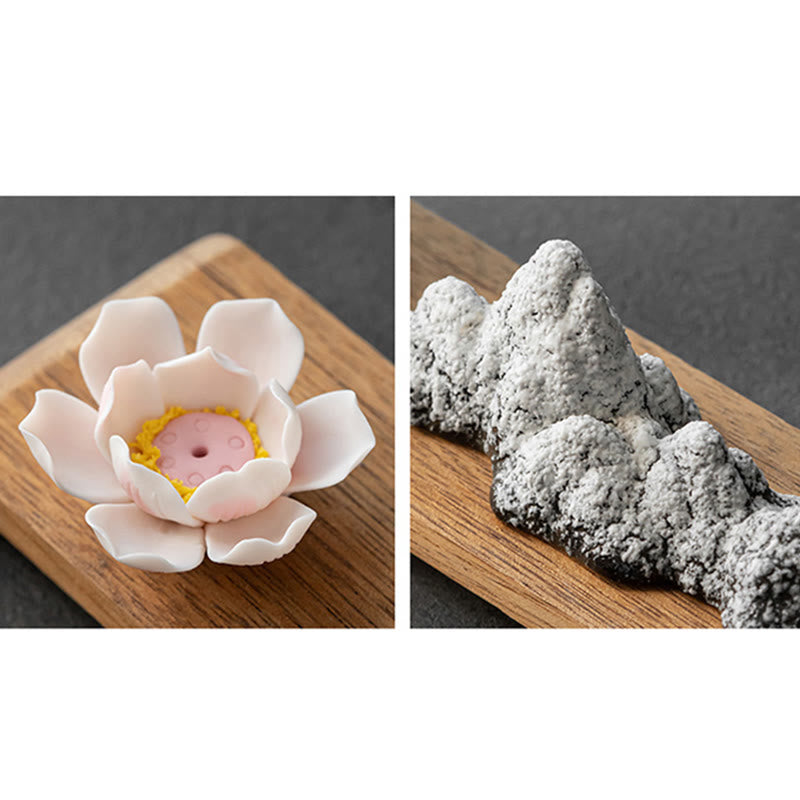 Ceramic Buddha Relief – carved lotus petals, artisan pottery
