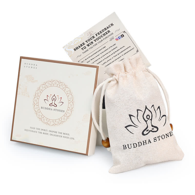 Dragon Snake Copper Bracelet – Buddha Stones gift box with linen pouch and promotional card, Gift-ready