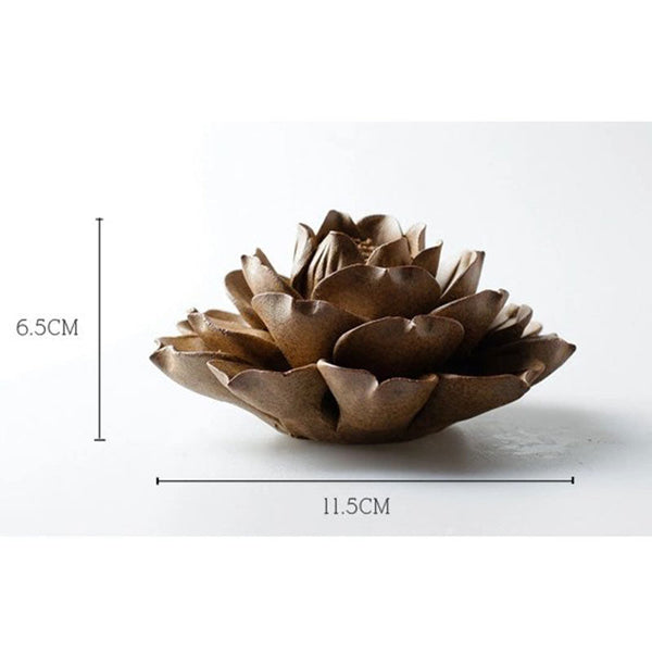 Tibetan Backflow Lotus Incense Burner | Meditation & Calm