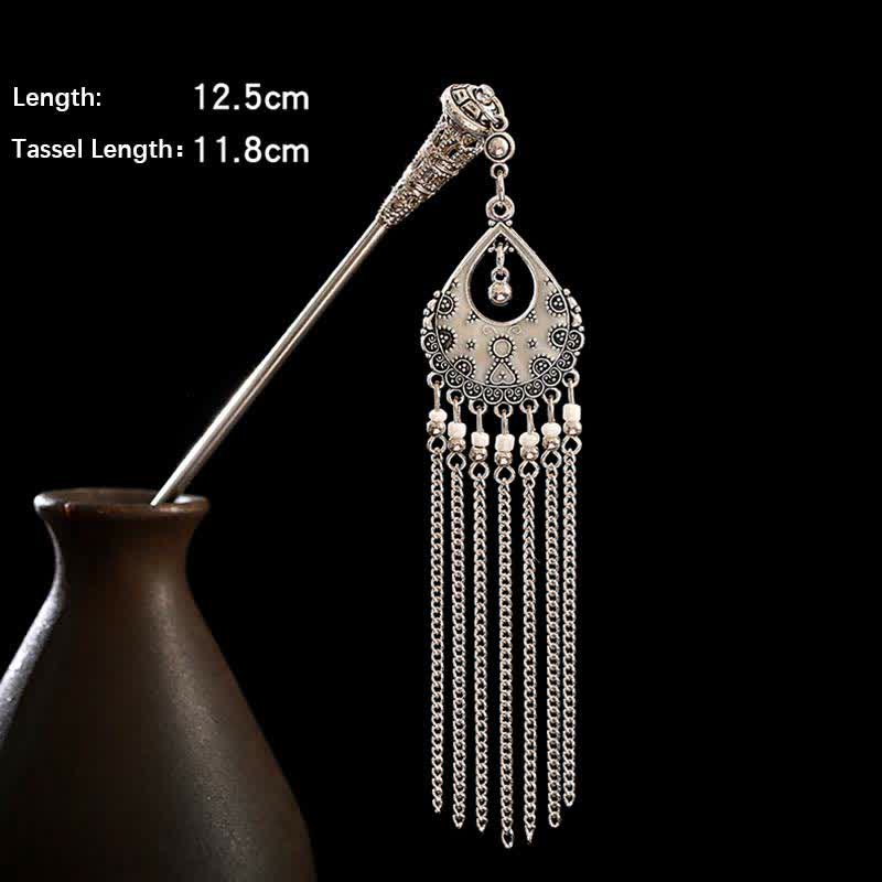 Water Drop size detail, 12.5cm length with 11.8cm tassel